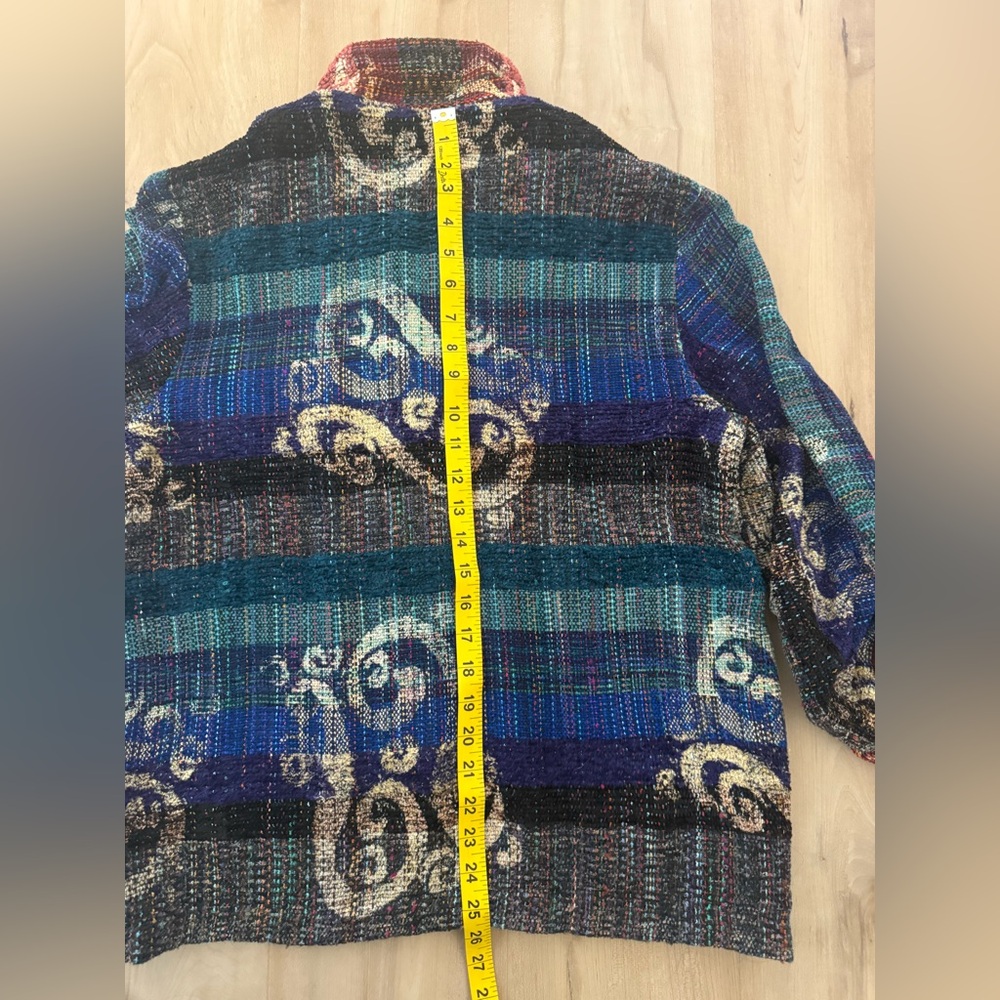 Boho Multicolor Patchwork Utility Jacket - Picture 9 of 12